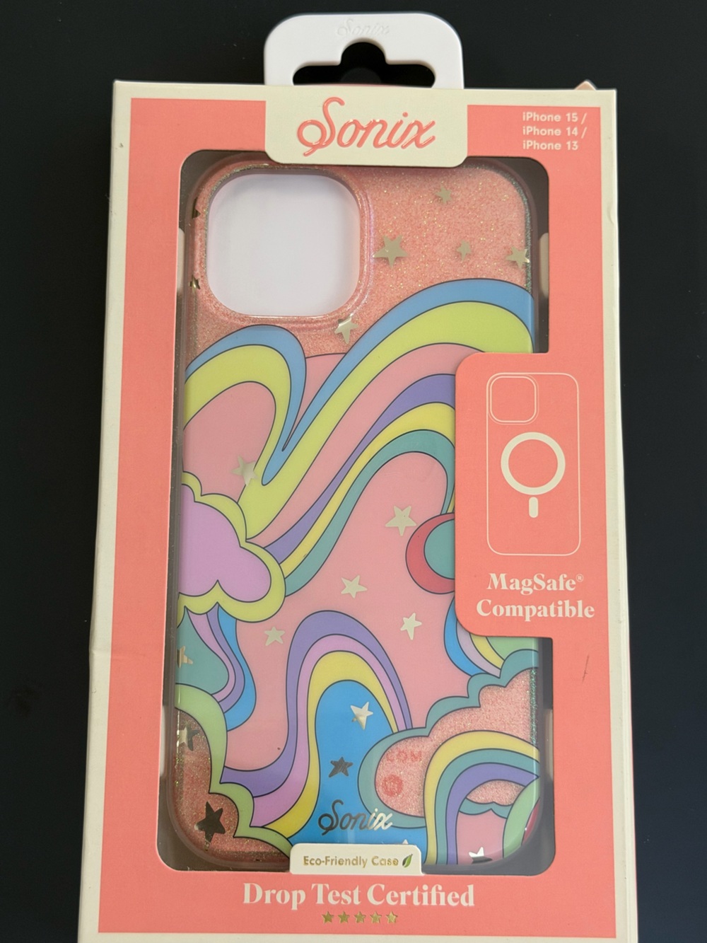Sonix Pink Pastel Rainbow Stars MagSafe-Compatible Phone Case